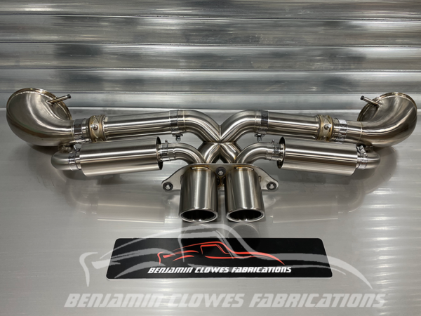 PORSCHE 991.2 SPEEDSTER SILENCED VALVED X-PIPE EXHAUST - Image 3